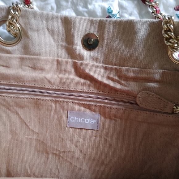 Chico Beaded Tote Bag NWT - Picture 6 of 8